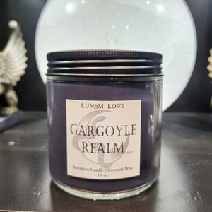 Gargoyle Realm Candle, Glass