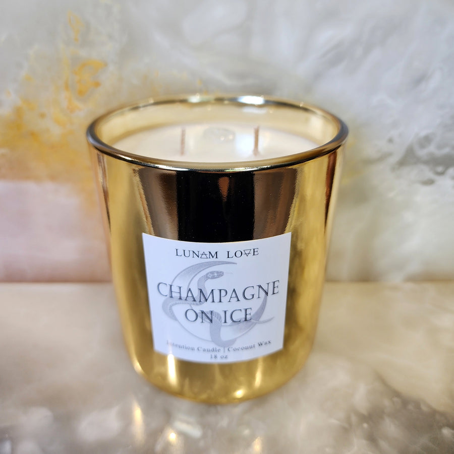 Champagne on Ice Candle