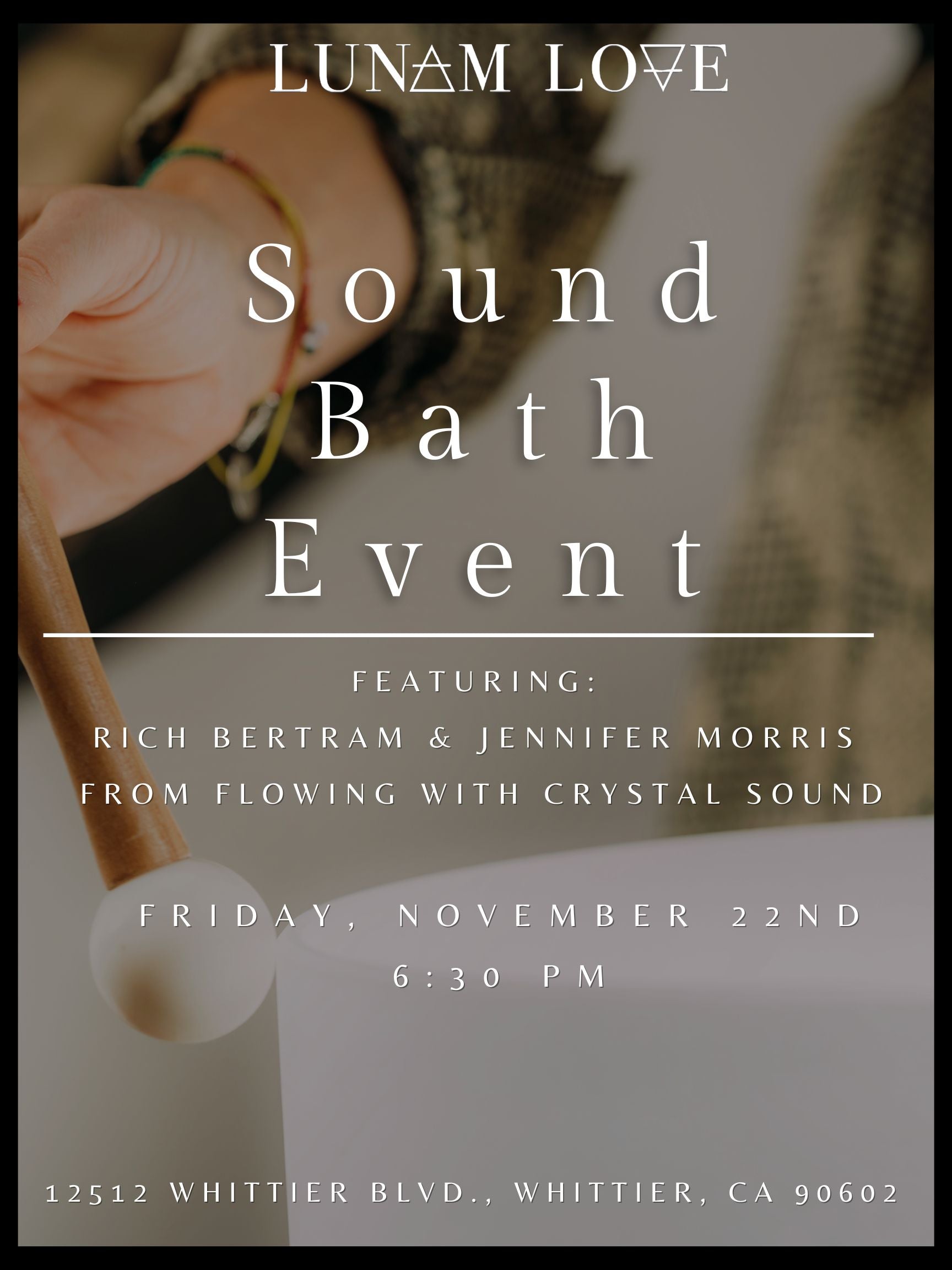 Sound Bath Healing Event - November 22nd
