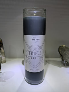 Triple Protection Ritual Candle - Lunam Love