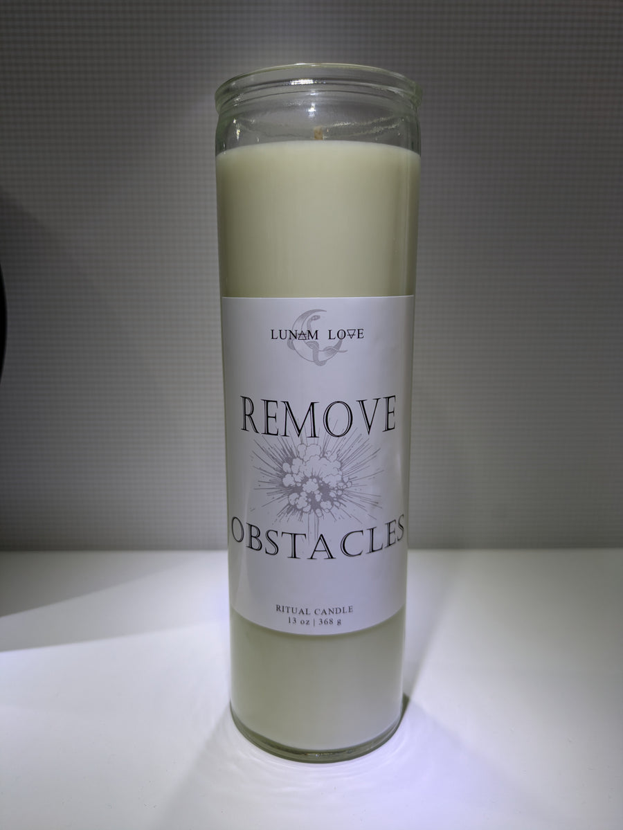 Remove Obstacles Ritual Candle