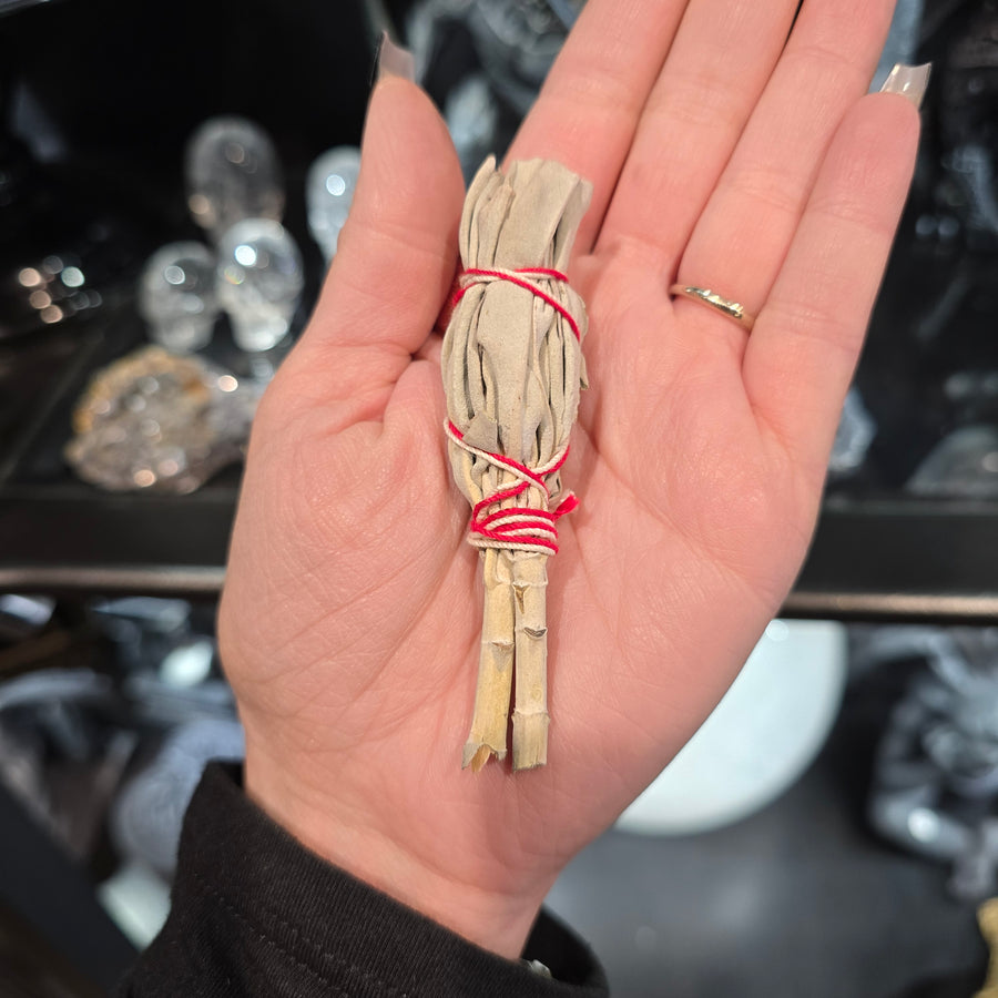 Mini White Sage Bundle (Red String)