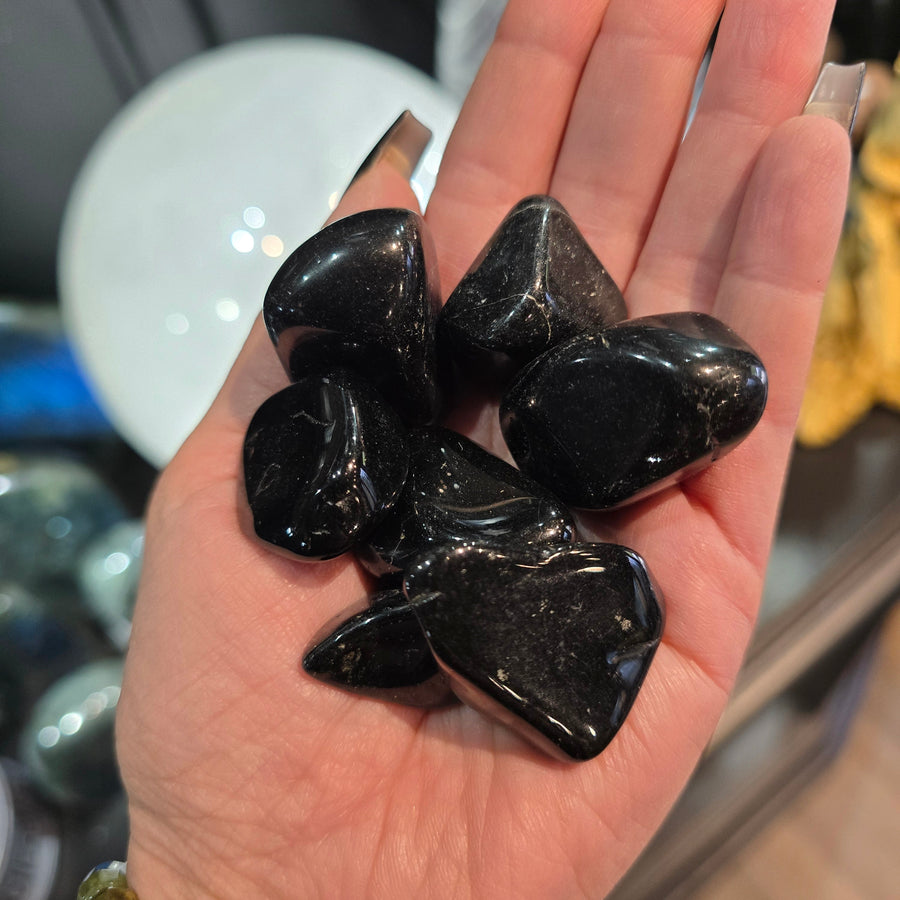 Black Tourmaline Crystal Tumble
