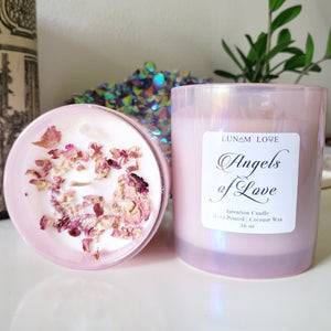 Angels of Love Candle, Glass