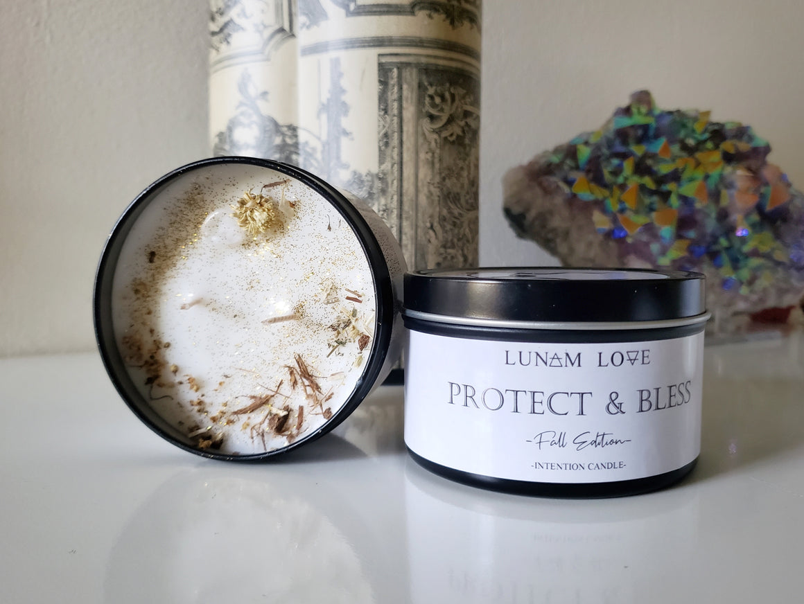 Protect and Bless Candle, Tin