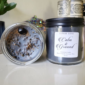 Calm and Ground Candle, Glass