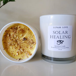 Solar Healing Candle, Glass