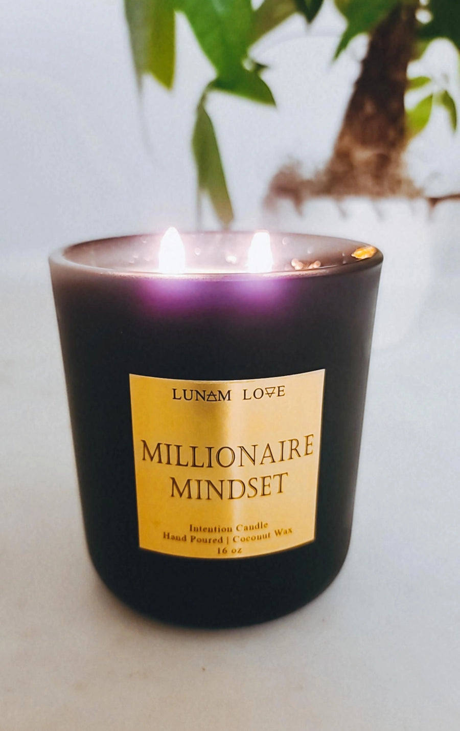 Millionaire Mindset Candle, Glass